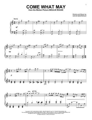 come what may sheet music What if the challenges we face today were not just obstacles to overcome but also opportunities for growth?